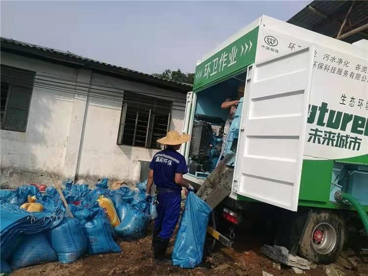 青白江工业污泥压干处理